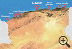 Algeria Map - Shipping Agent